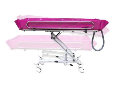 Crystal Manual Height Adjustable Shower Trolley