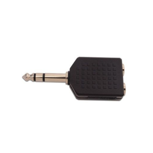 Stereo Jack Plug for Nurse Call Mat (2 Black Rings)