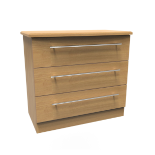 Urban 3 Drawer Wide Chest in Modern Oak