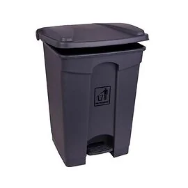 45Ltr Plastic Pedal Bin Grey