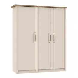 Signet Triple Wardrobe in Cashmere and Mountain Oak