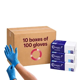 Blue Vinyl Powder Free Gloves (4 sizes available)