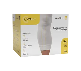 ComfiFast Tubular Bandage Yellow Line 10.75 x 1mt