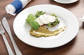 Wide Rimmed Plate 228Mm