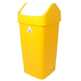 Flip Top Bin 50L Yellow
