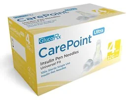 GlucoRx CarePoint Pen Needles (100pcs)