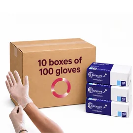 Clear Vinyl Powder Free Gloves (4 sizes available)