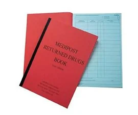 Record Of Medication Returned Book