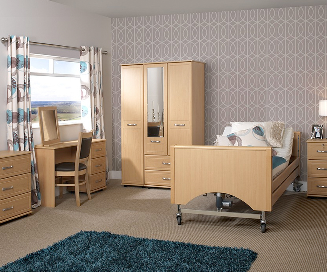 Care Home Bedroom Furniture, Nursing Home Pillows, Bedding & More