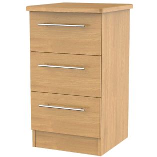 Europa Urban: 3 Drawer Bedside with Lockable Top Drawer